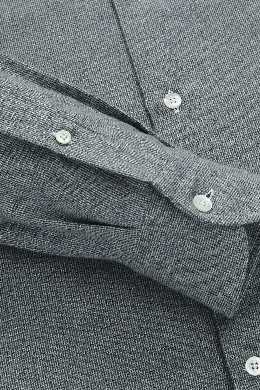 코튼 100 MICRO HOUNDTHOOTH 셔츠 그레이 RE4FMBASH305R95