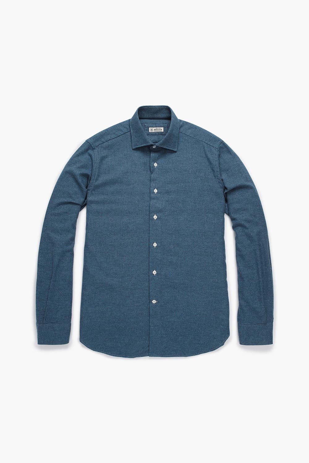 코튼 100 MICRO HOUNDTHOOTH 셔츠 블루 RE4FMBASH305R64