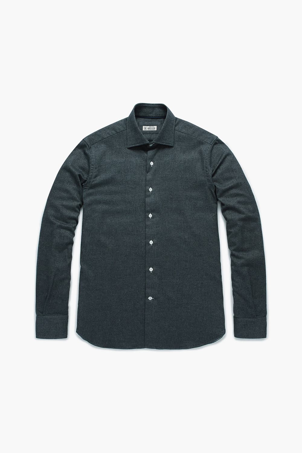 코튼 100 SOLID TWILL 셔츠 다크 그레이 RE4FMBASH304R98