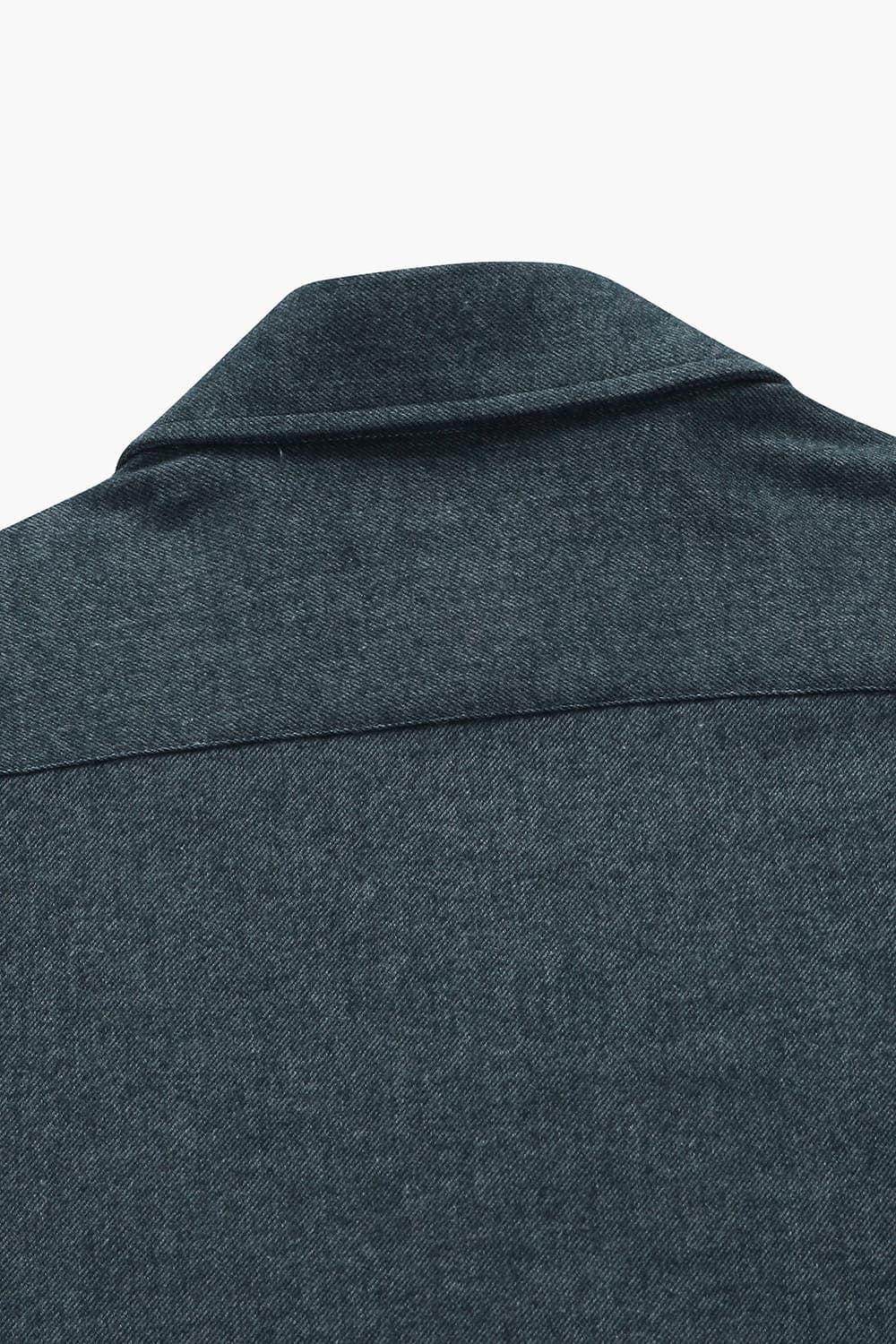 코튼 100 SOLID TWILL 셔츠 다크 그레이 RE4FMBASH304R98