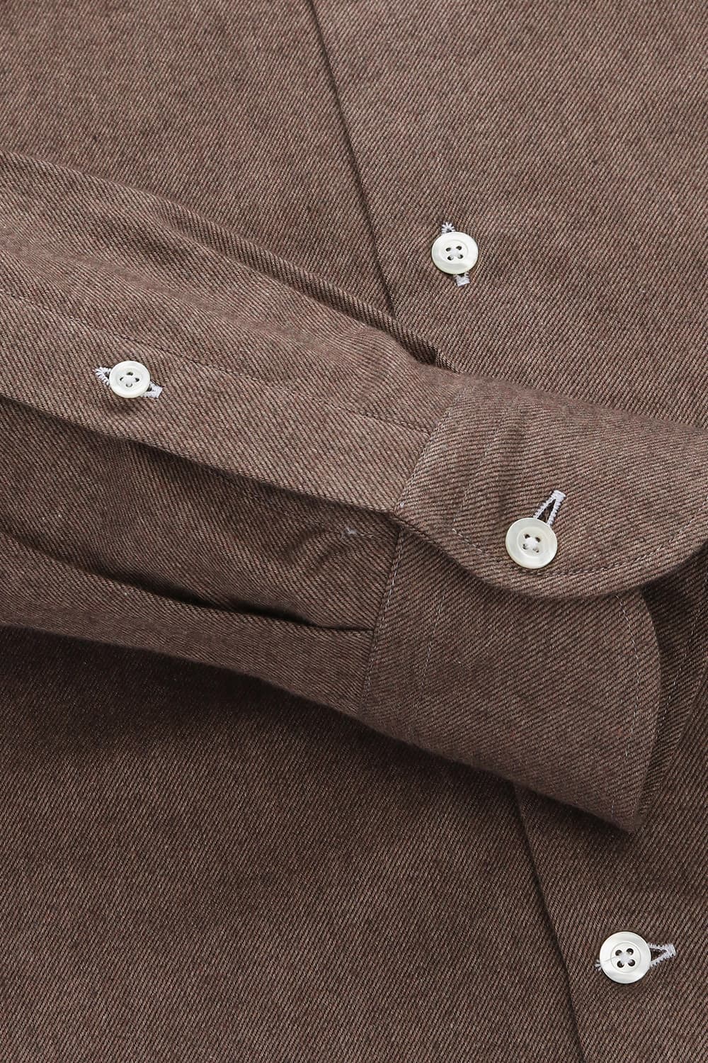 코튼 100 SOLID TWILL 셔츠 브라운 RE4FMBASH304R86