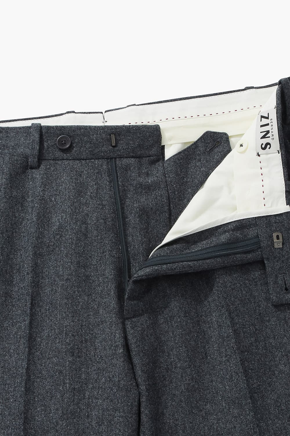 울 100 WILLIAM 바지 그레이 QE4FMBZPT101Q96