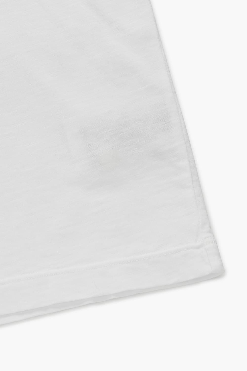 코튼 100 HENLEY LS 티셔츠 화이트 QE4FMHTTE101Q01