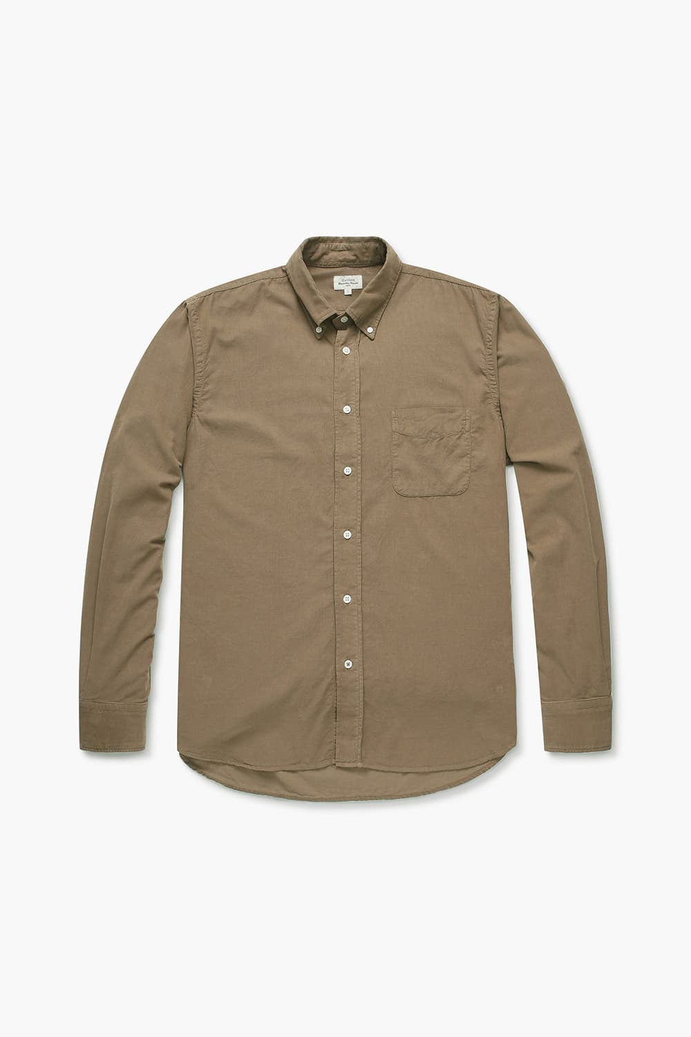 코튼 100 PITT PAT 셔츠 브라운 QE4FMHTSH110Q85