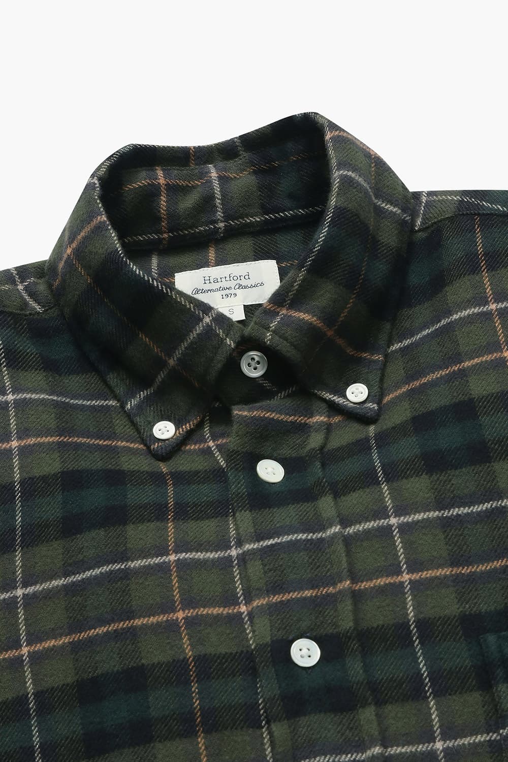 코튼 100 PITT 셔츠 다크 그린 QE4FMHTSH109Q77