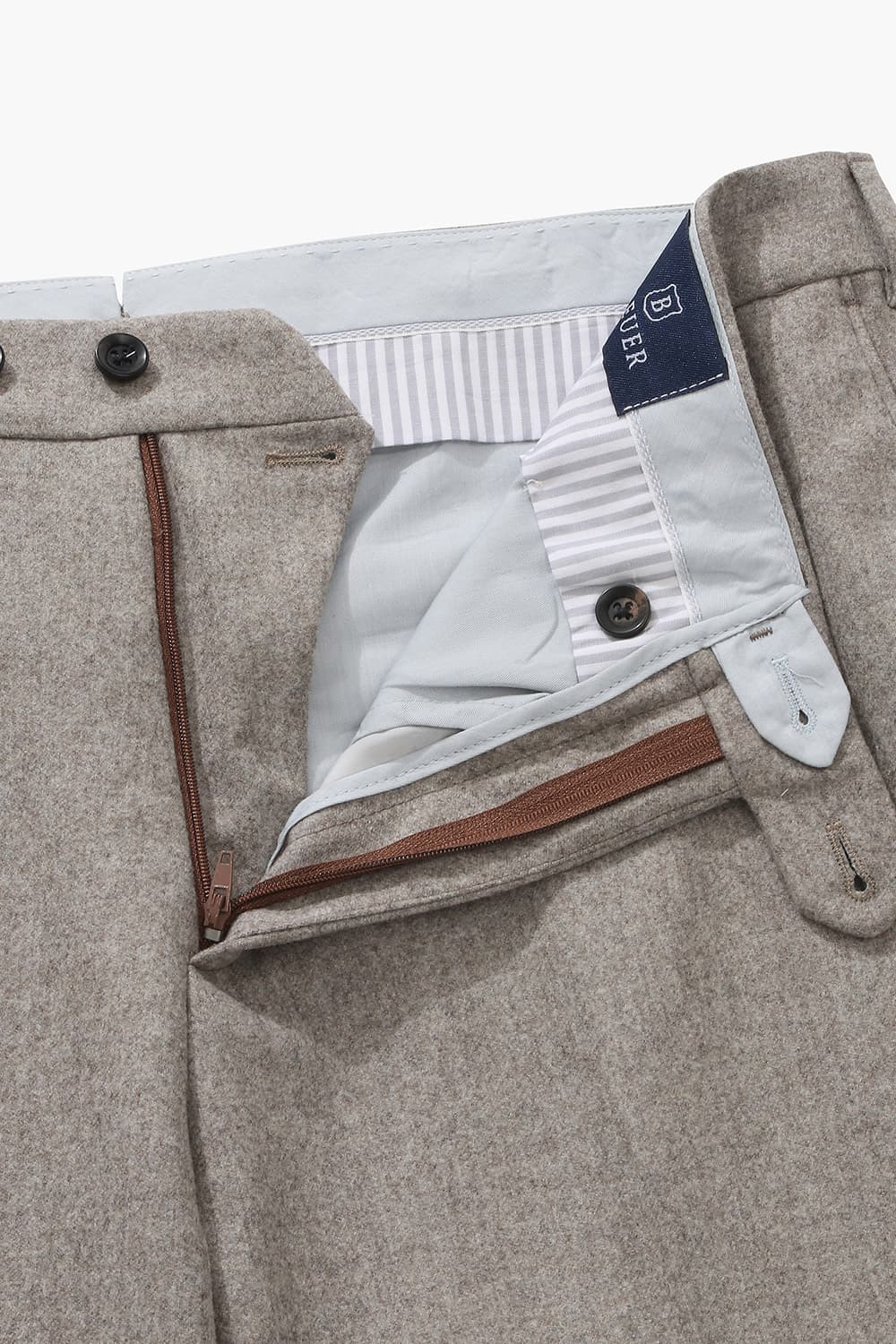 울 100 VBC  팬츠 라이트 브라운 RE4FMMAPT801R80