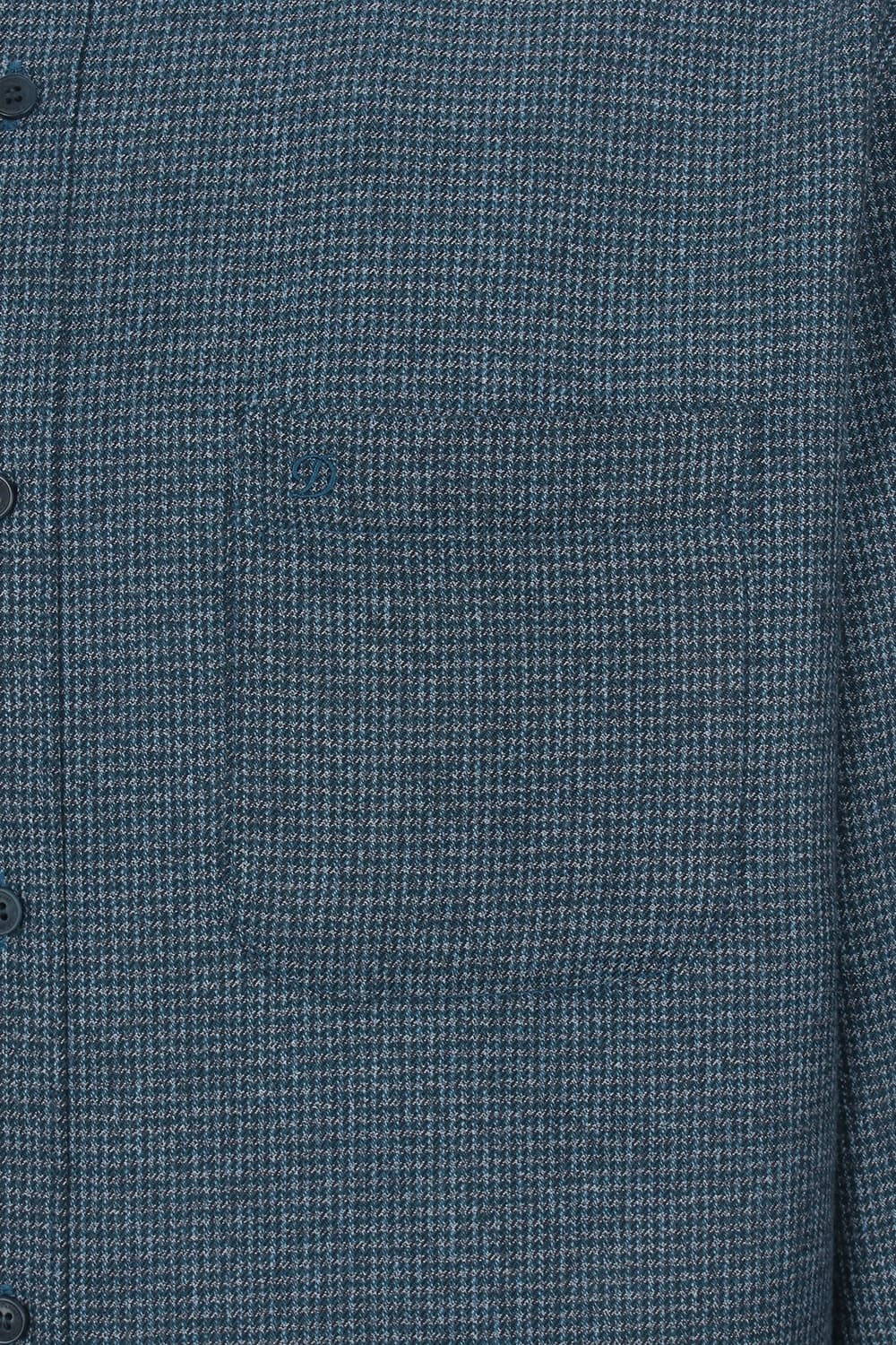 마이크로 하운드투스 체크 기모 732 비즈니스 셔츠 그린 SE2FM12LS732SGE