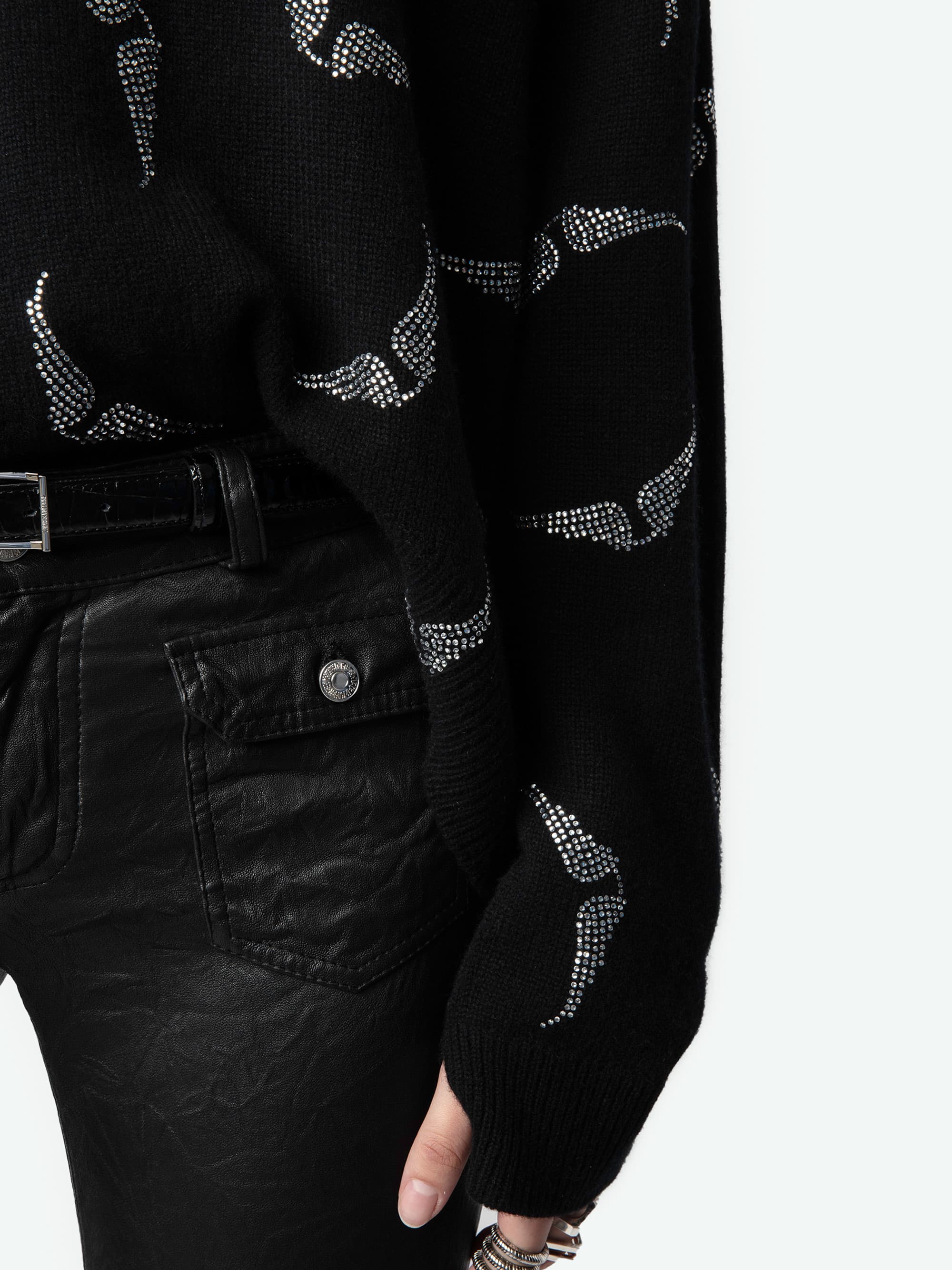 Markus Wing Strass Cashmere Sweater