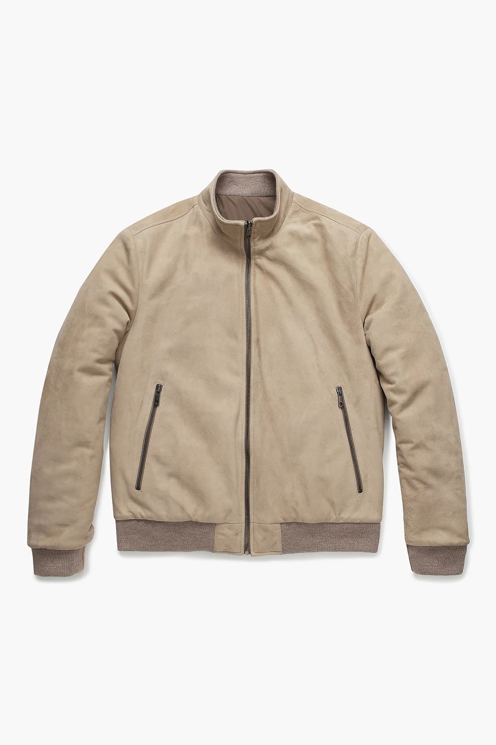 램스킨 Reversible blouson 베이지 점퍼 RE4FMMALE802R80