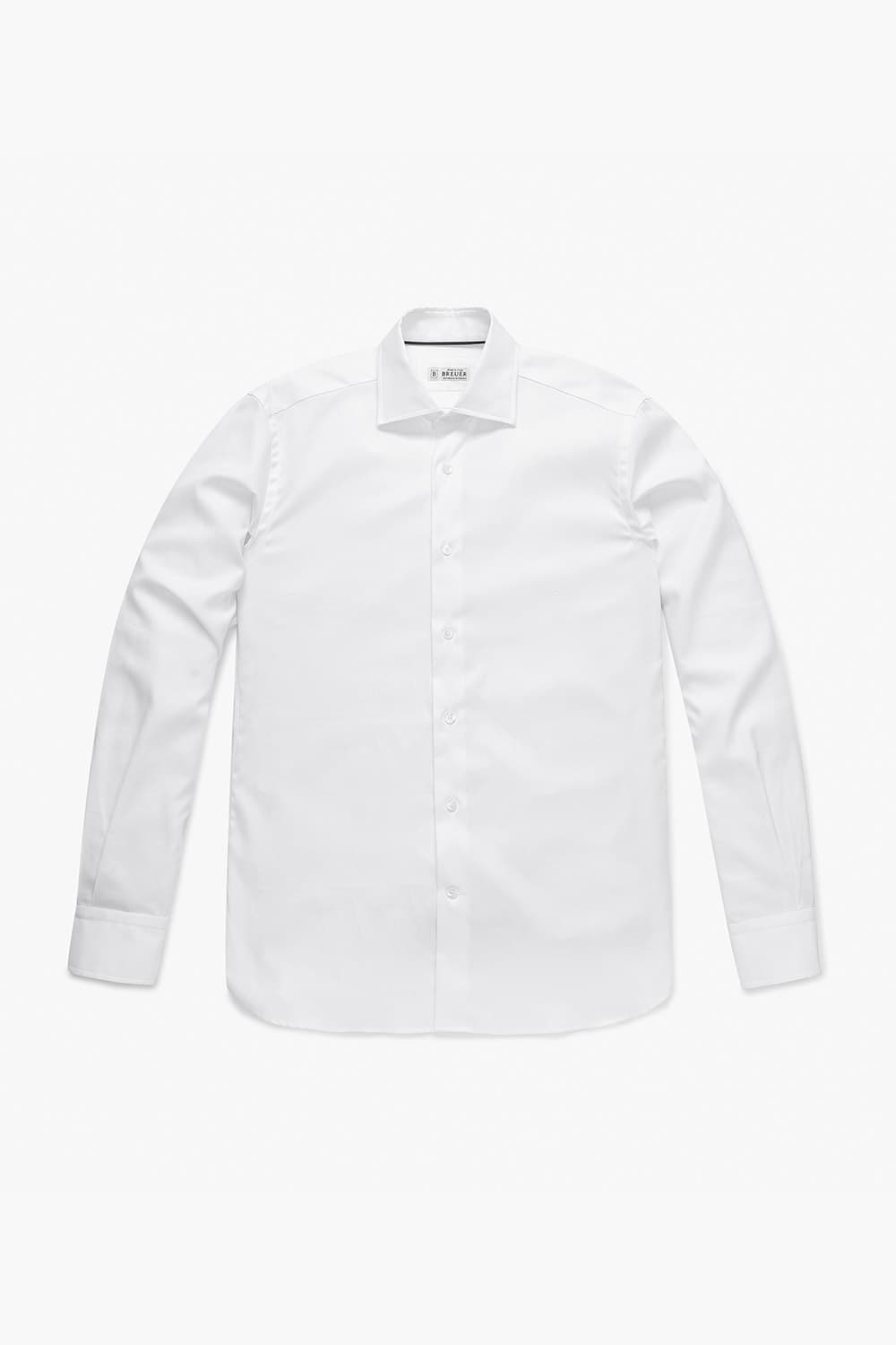 코튼100 Solid Egyptien Pin-Point 셔츠 화이트 RE4FMBASH301R01