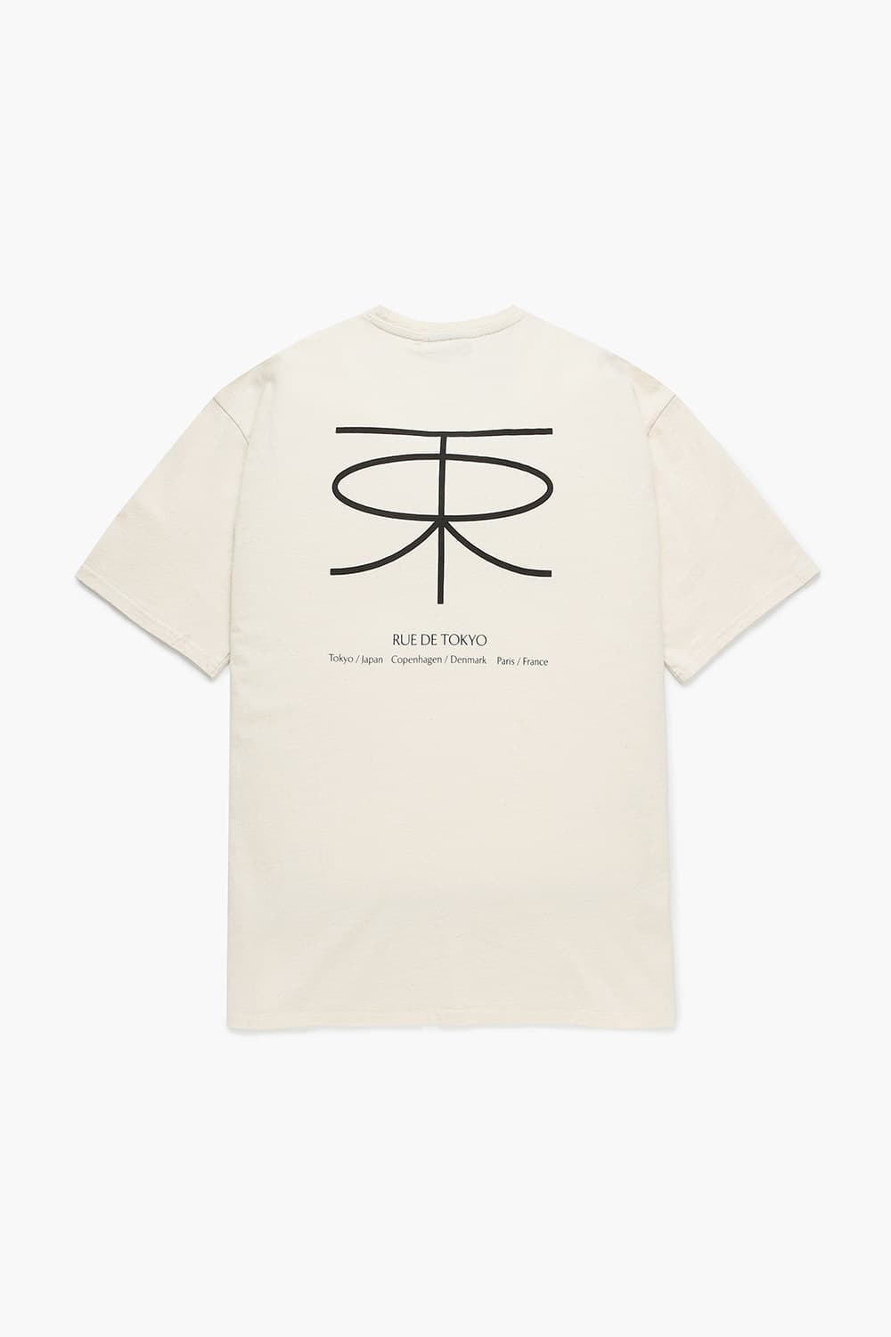 면 100 THORSTEN 티셔츠 아이보리 QE4FMRDTE104Q12