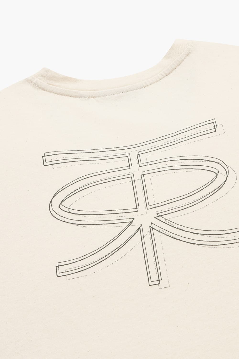 면 100 TOKE 티셔츠 아이보리 QE4FMRDTE102Q12