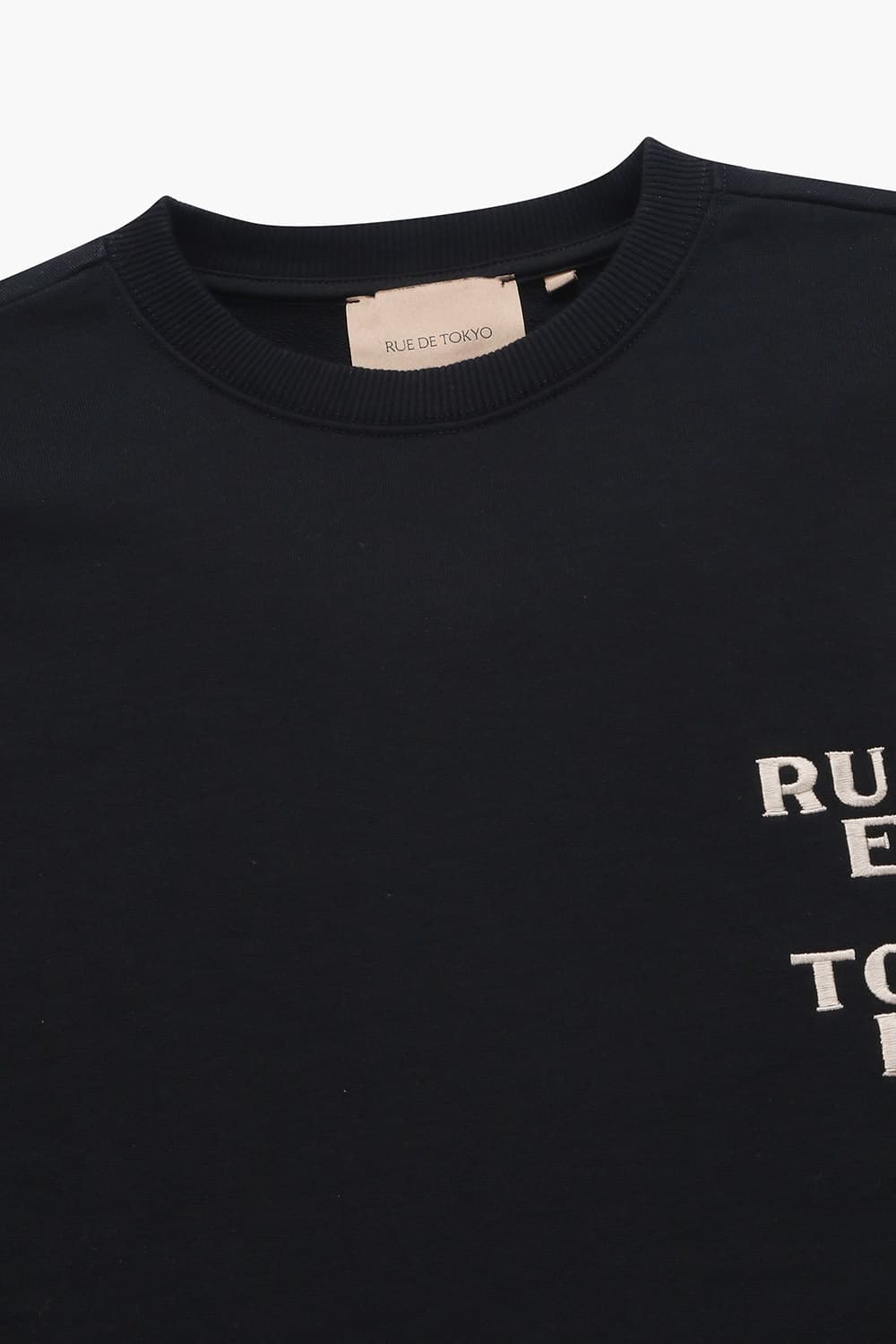 오가닉 면 100 TRU 스웨터 티셔츠 블랙 QE4FMRDTE101Q99