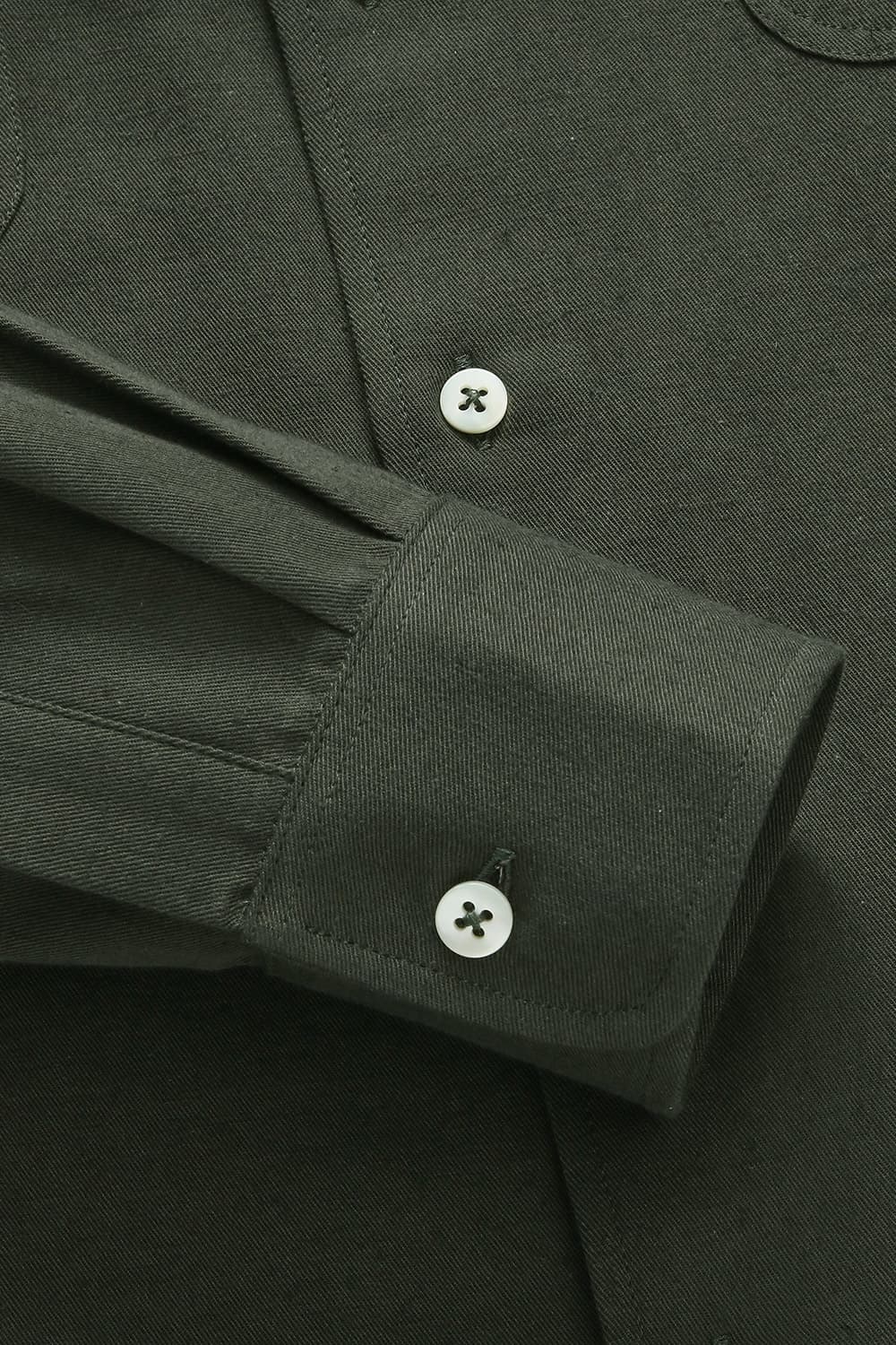 코튼 마 믹스 ARTIST SHIRT 카키 셔츠 QE4FMDBSH103Q79