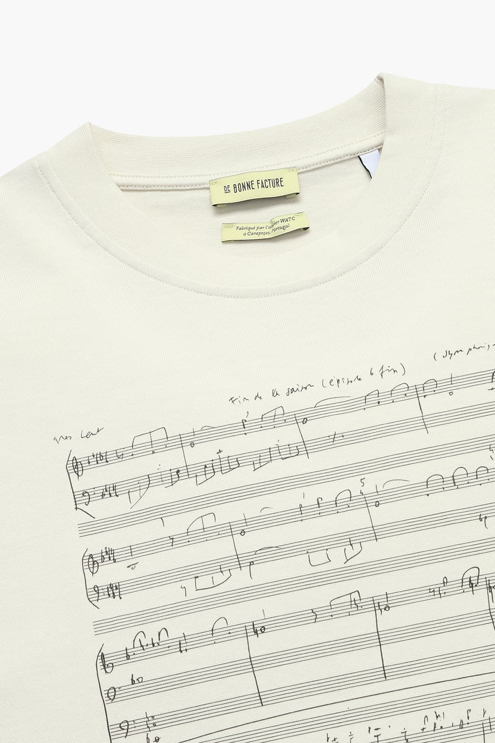 면100 PRINTED OVERSIZED T-SHIRT 아이보리 티셔츠 QE4FMDBTE101Q10