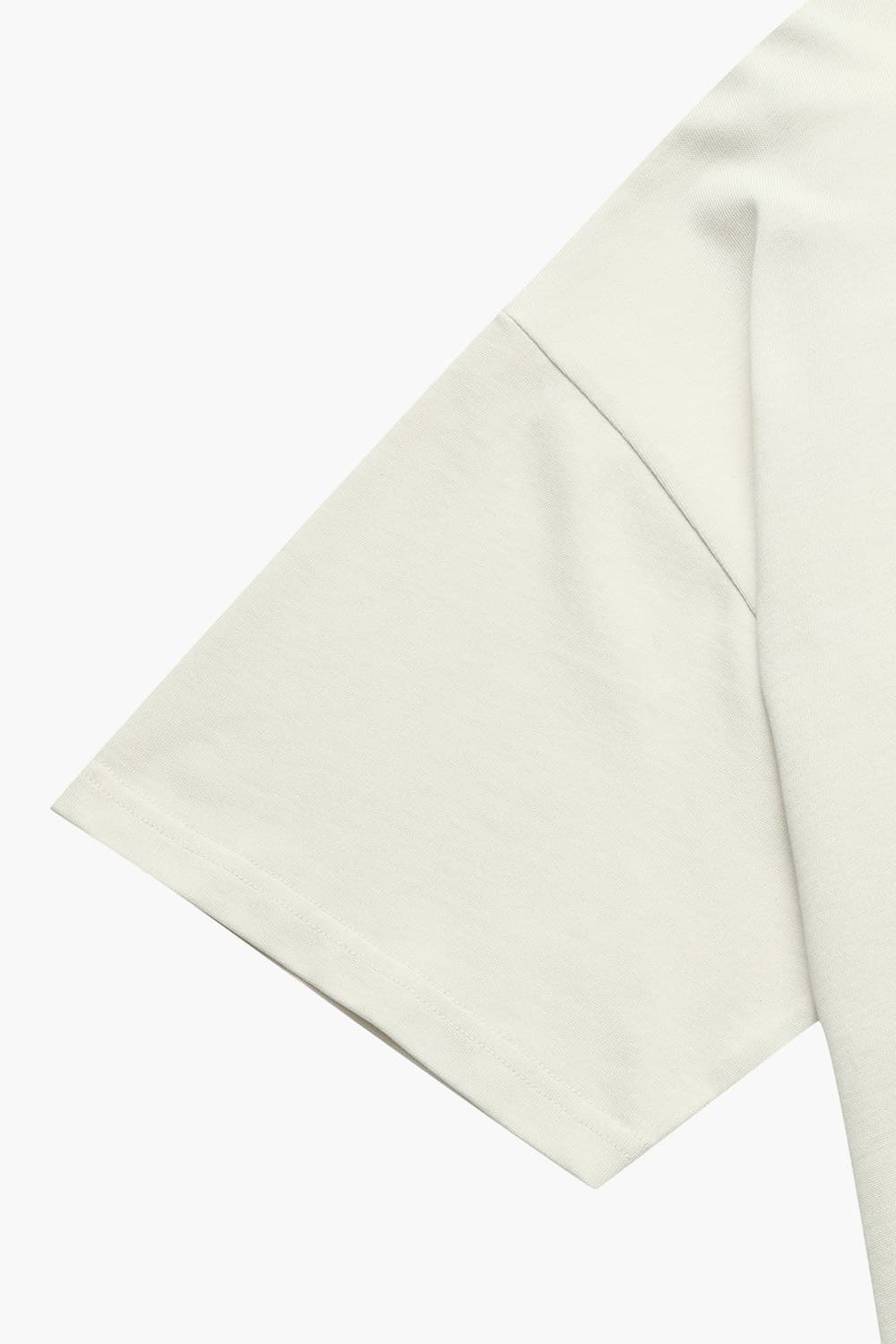 면100 PRINTED OVERSIZED T-SHIRT 아이보리 티셔츠 QE4FMDBTE101Q10