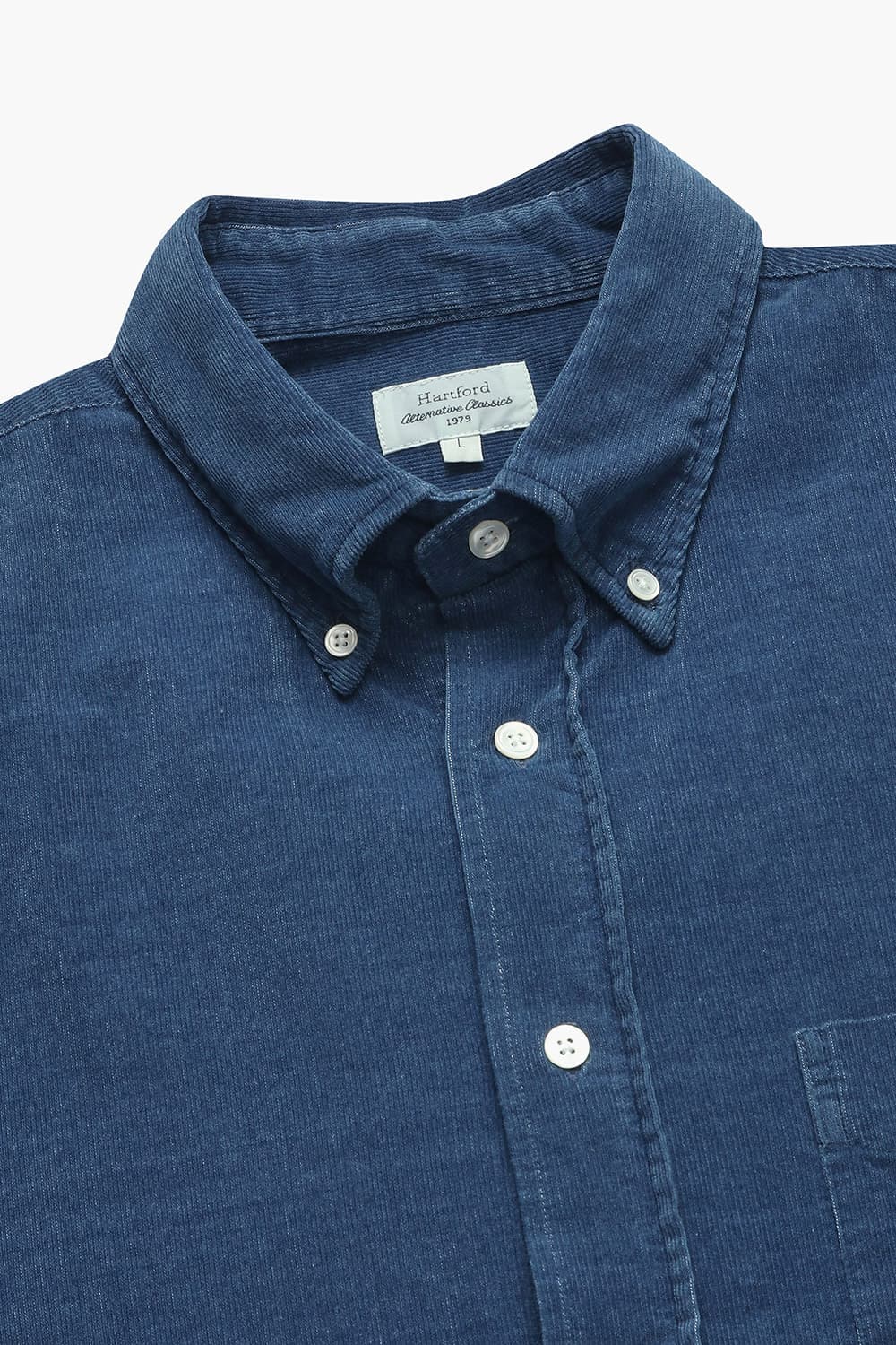 면100 PITT 블루 셔츠 QE4FMHTSH108Q64