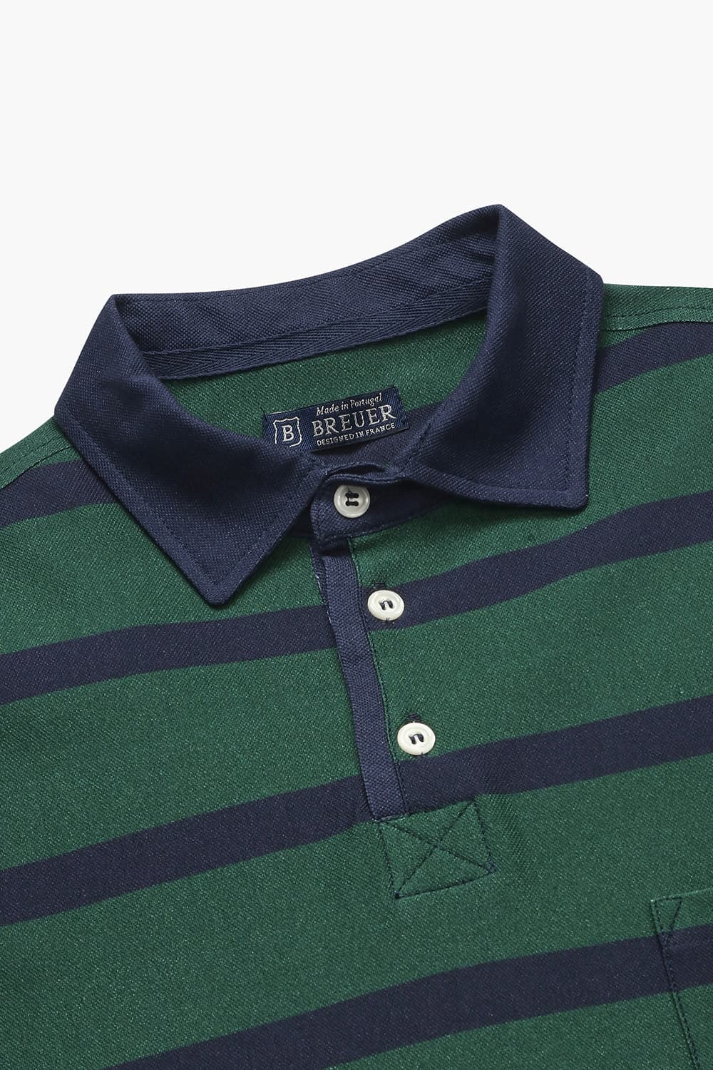 면100 Stripe Polo 그린 폴로 RE4FMBAPO101R75