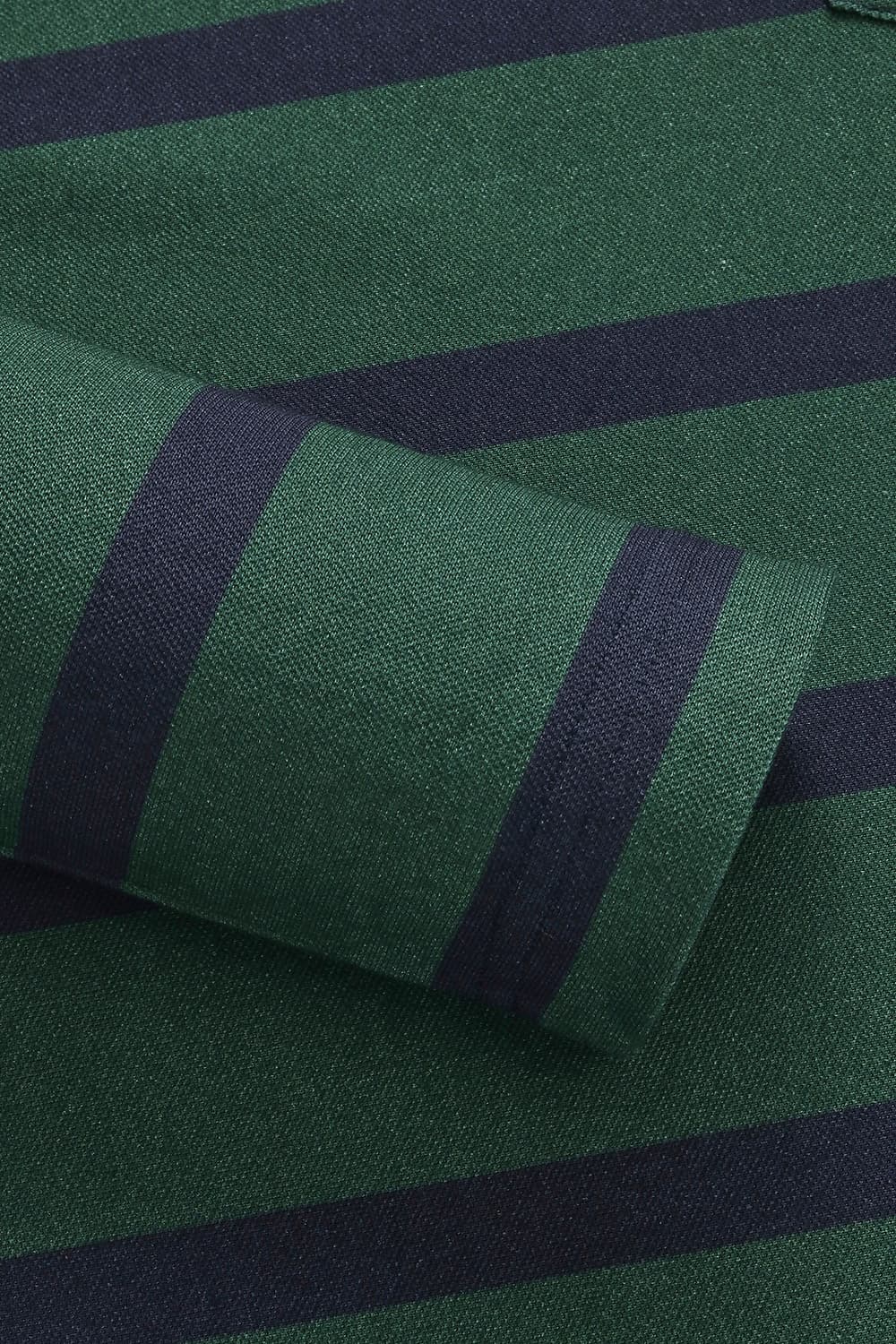 면100 Stripe Polo 그린 폴로 RE4FMBAPO101R75