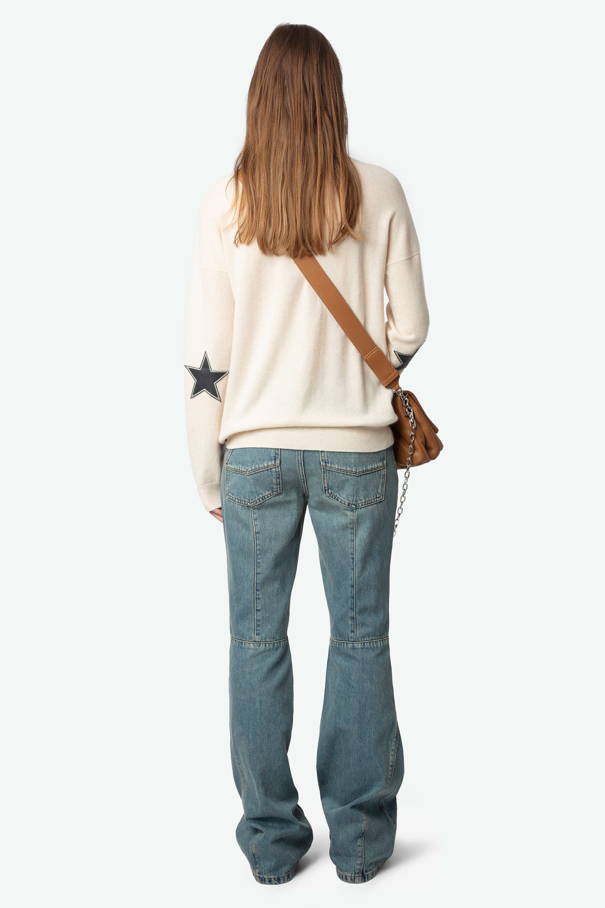 Cici Patch Cashmere Knit