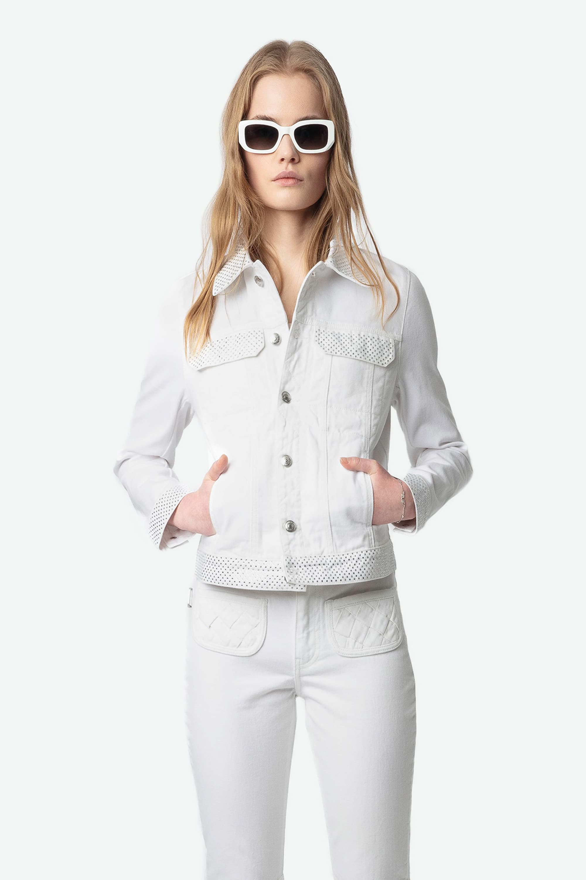 Kioky Strass Denim Jacket