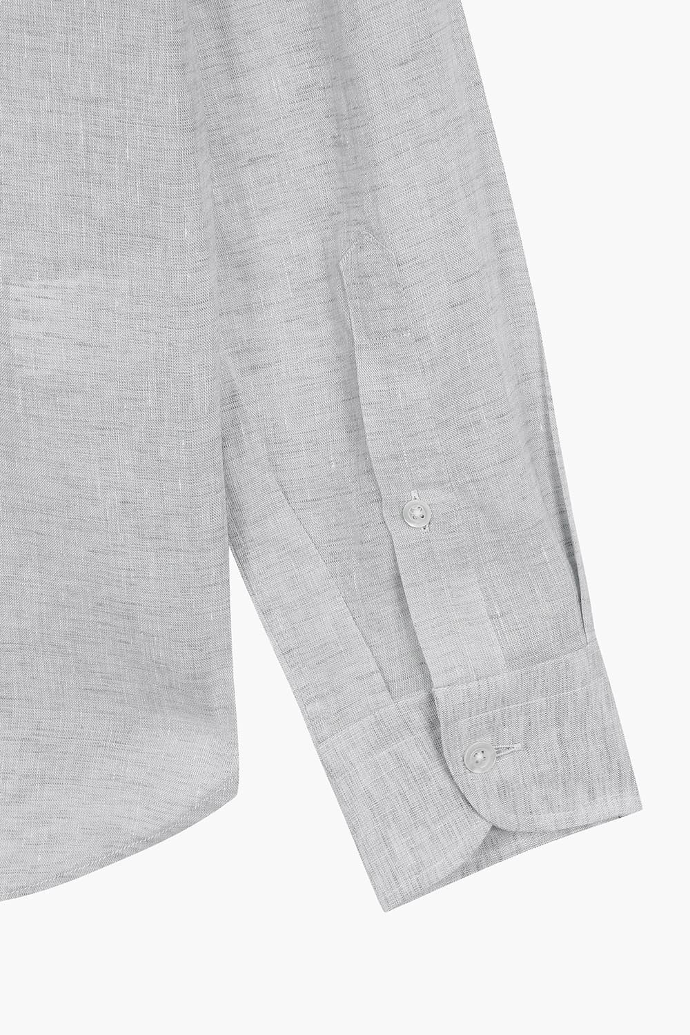 코튼 와이드 카라 셔츠 그레이 RE5SMBASH311R93