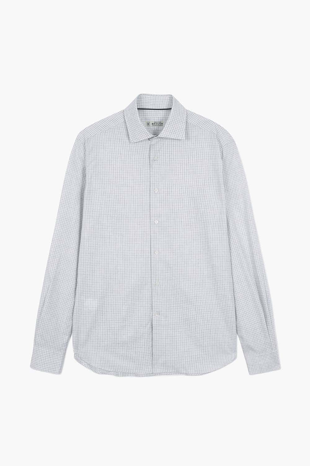 코튼 미니 체크 셔츠 그레이 RE5SMBASH307R91