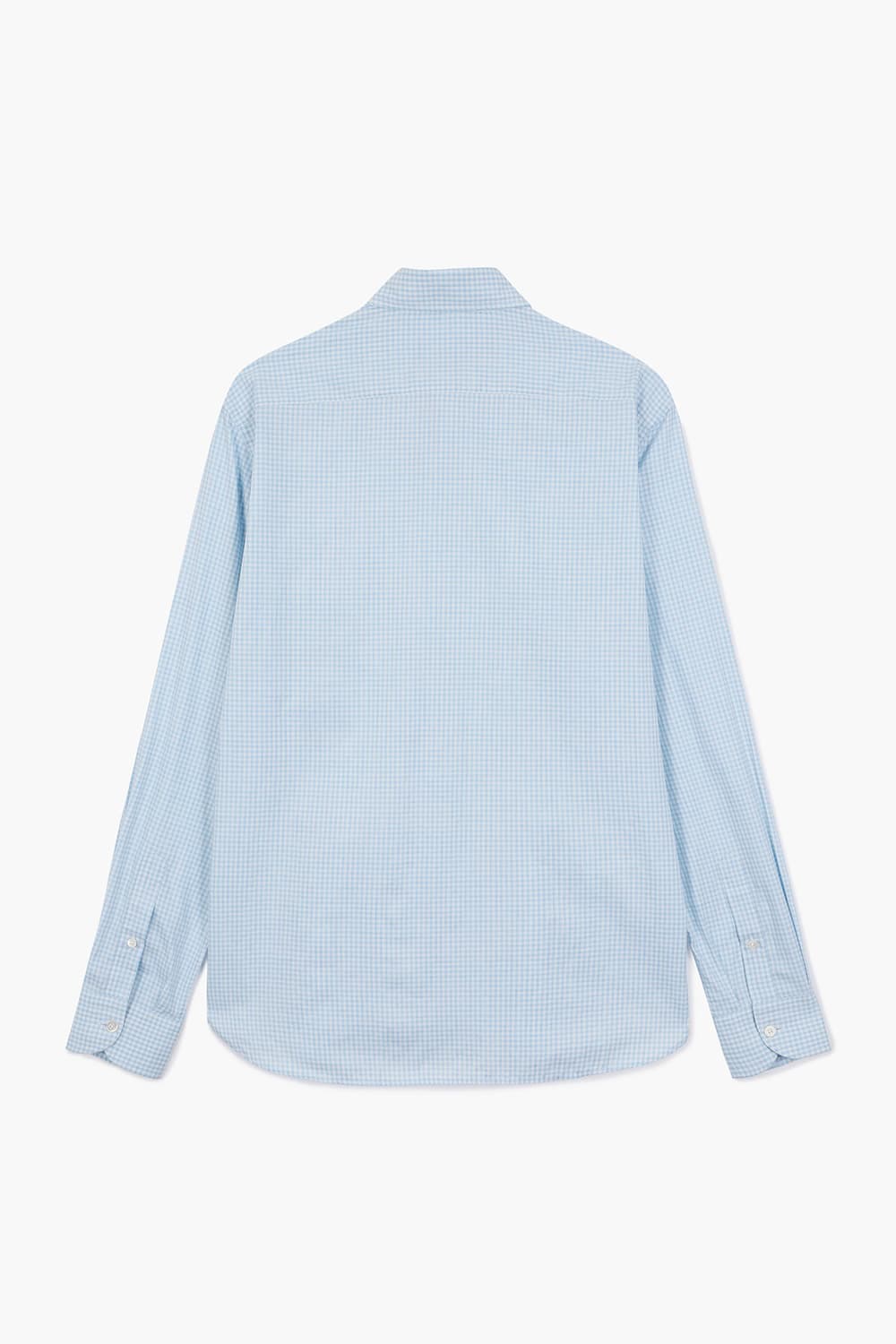 코튼 미디엄 체크 셔츠 스카이 블루 RE5SMBASH307R62