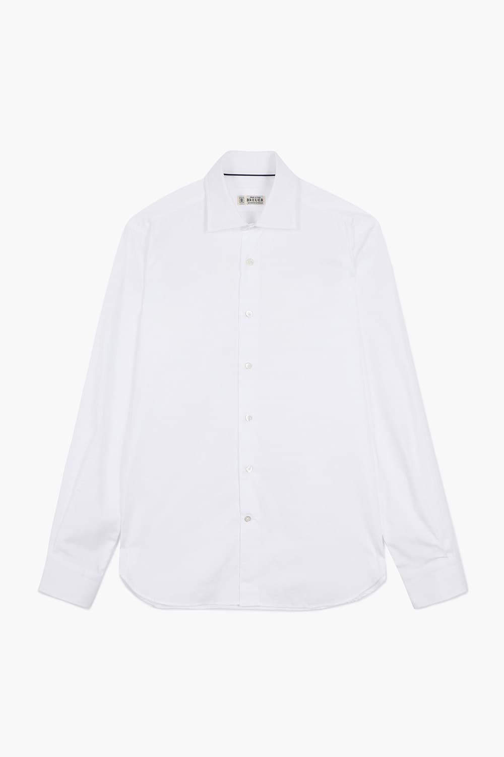 코튼 와이드 카라 셔츠 화이트 RE5SMBASH302R01