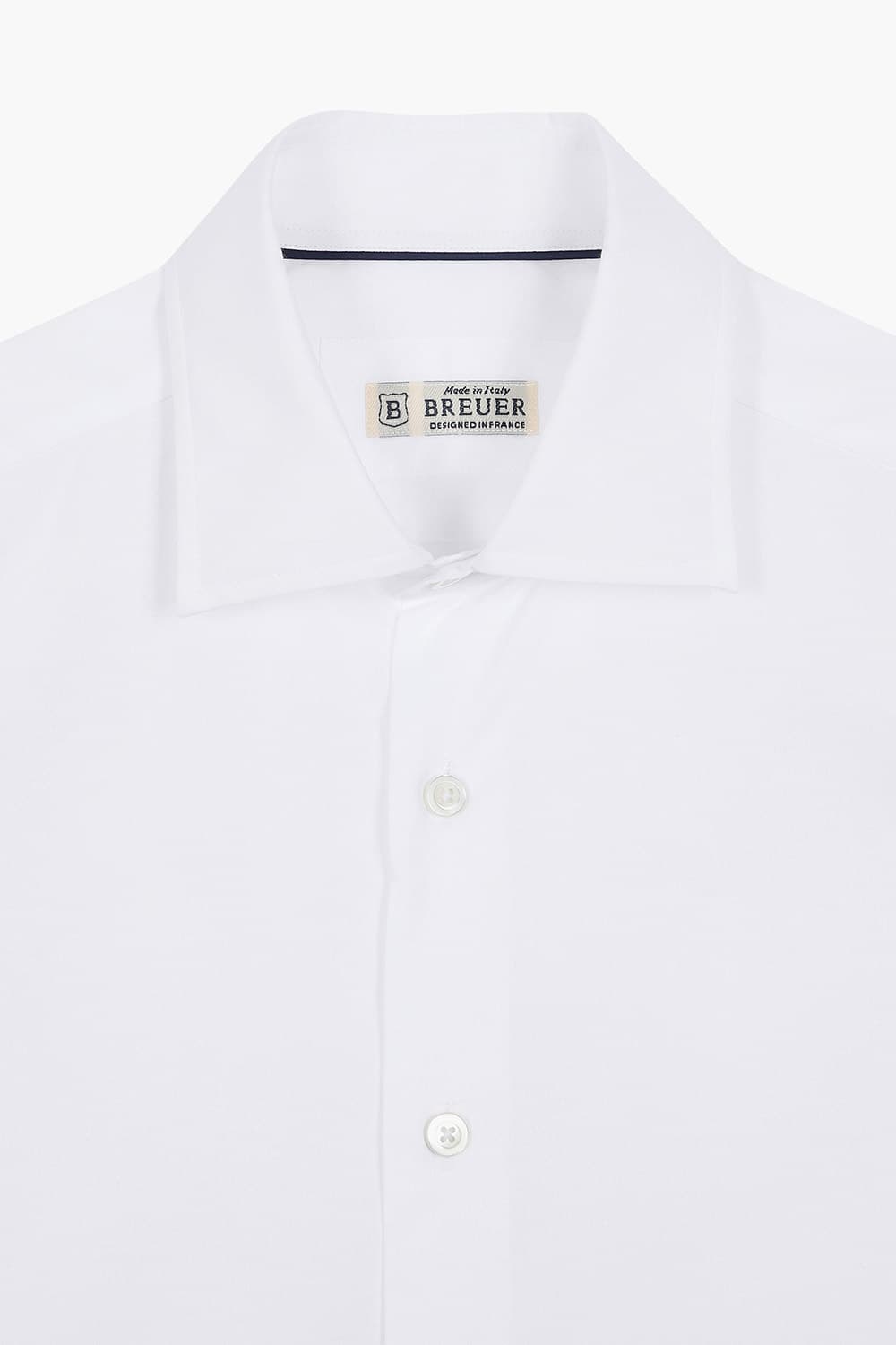 코튼 와이드 카라 셔츠 화이트 RE5SMBASH302R01