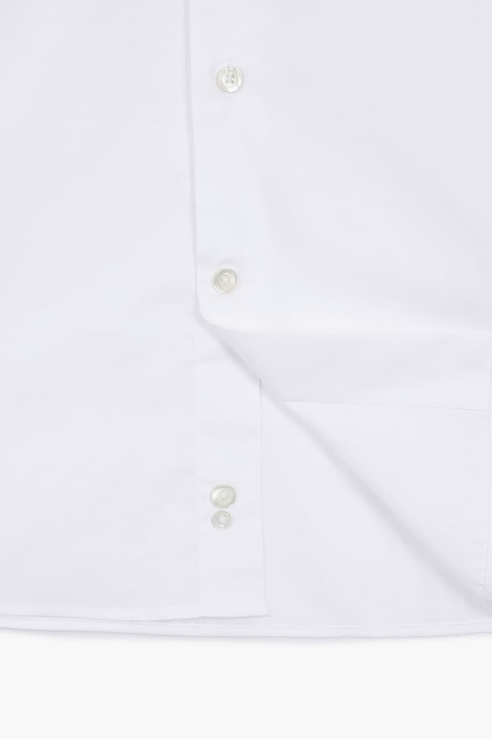 코튼 와이드 카라 셔츠 화이트 RE5SMBASH302R01