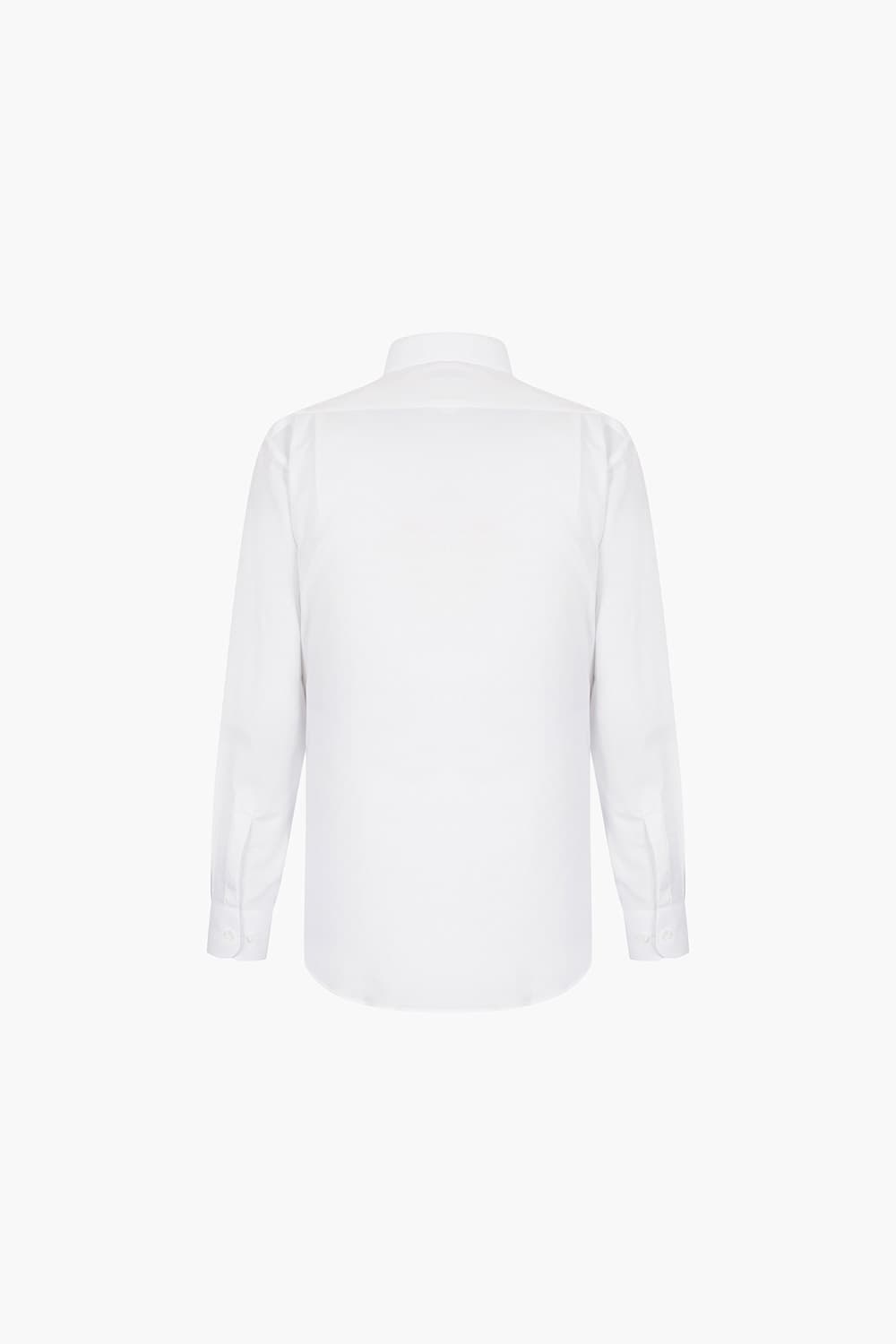 텐셀 혼방 프린트 배색 103 비즈니스 셔츠 화이트 SE5SM11LS103SWH