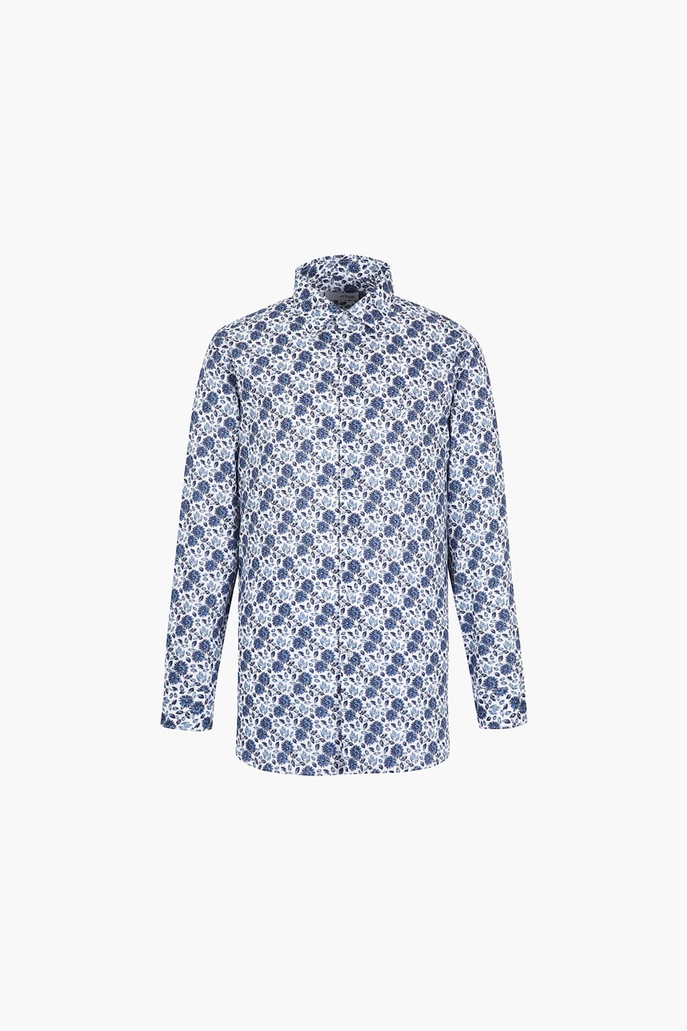 텐셀 플라워 프린트 121 비즈니스 셔츠 네이비 SE5SM11LS121SNY