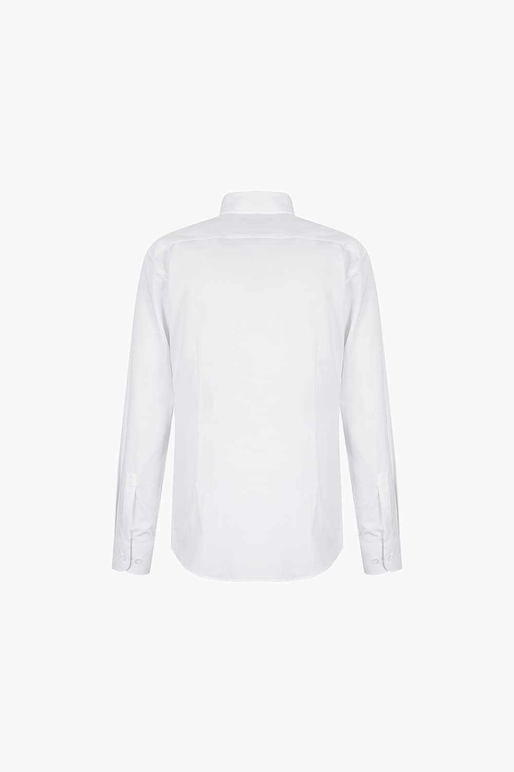 뱀부 스트레치 솔리드 304 컴포터블 셔츠 화이트 SE5SM21LS304SWH