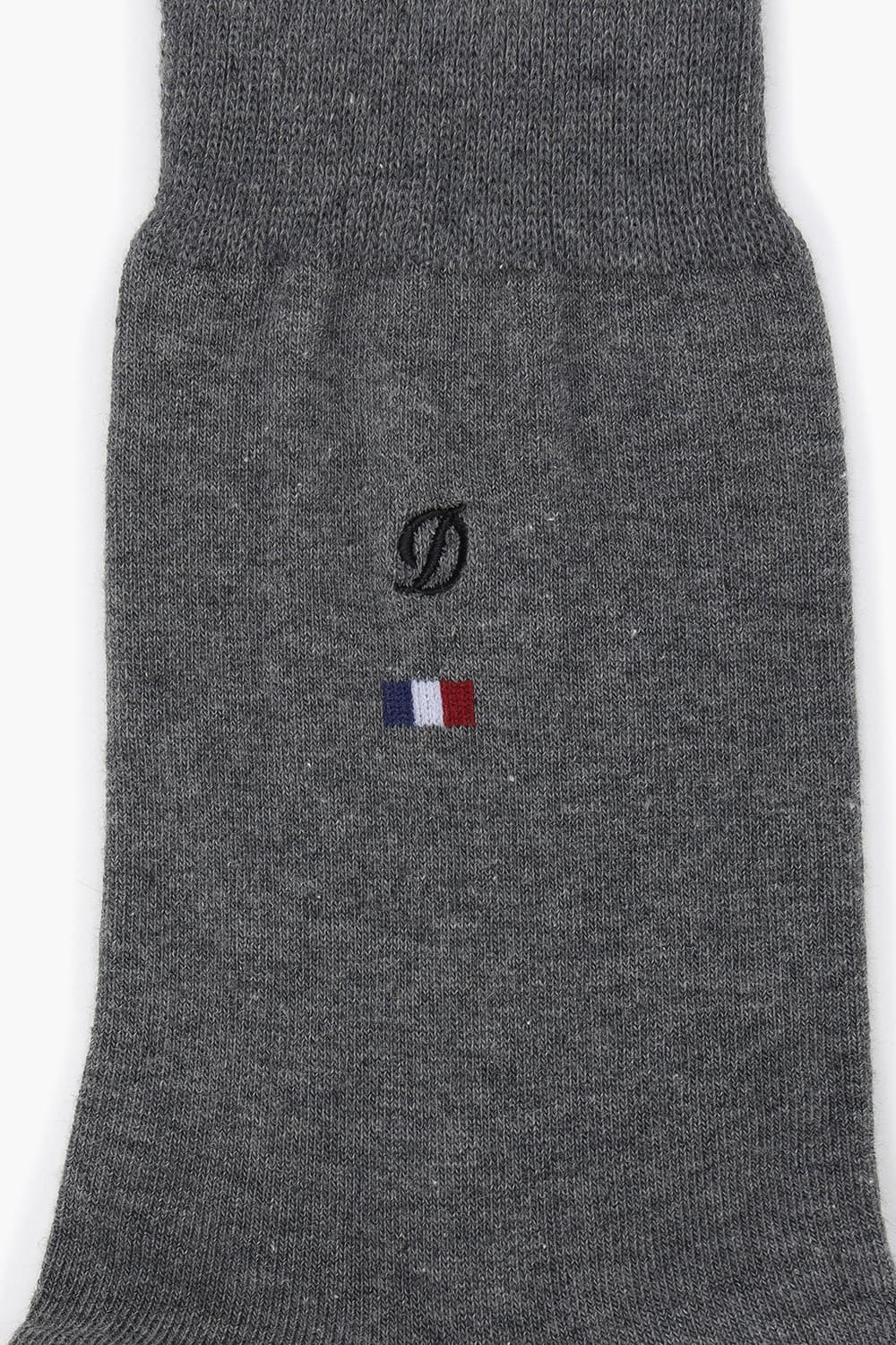 트리콜로르 자수 1301 장목 양말 그레이 SE5SMA171301SGY