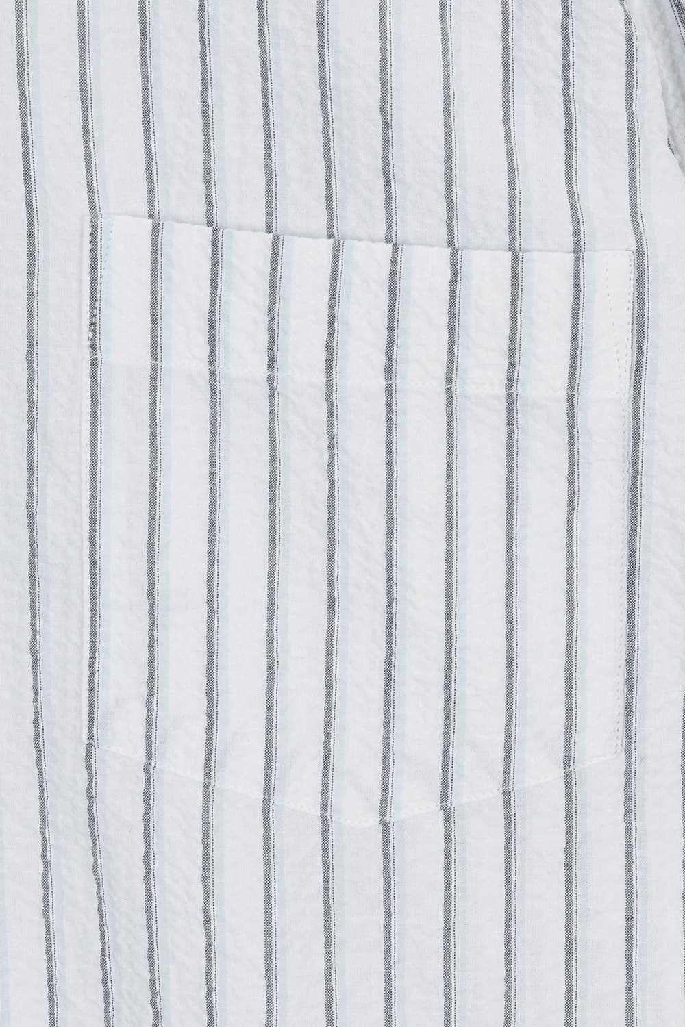 PAUL 코튼 스트라이프 포켓 셔츠 BD1101101