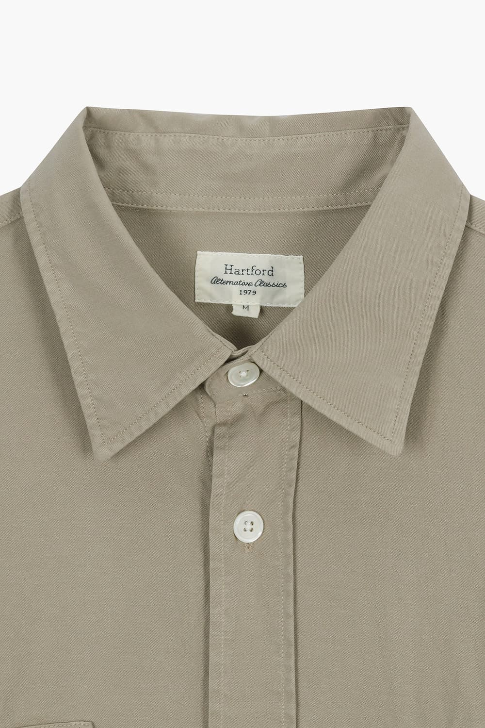 PATROL 면 혼방 버튼 다운 투 포켓 셔츠 BD0500588