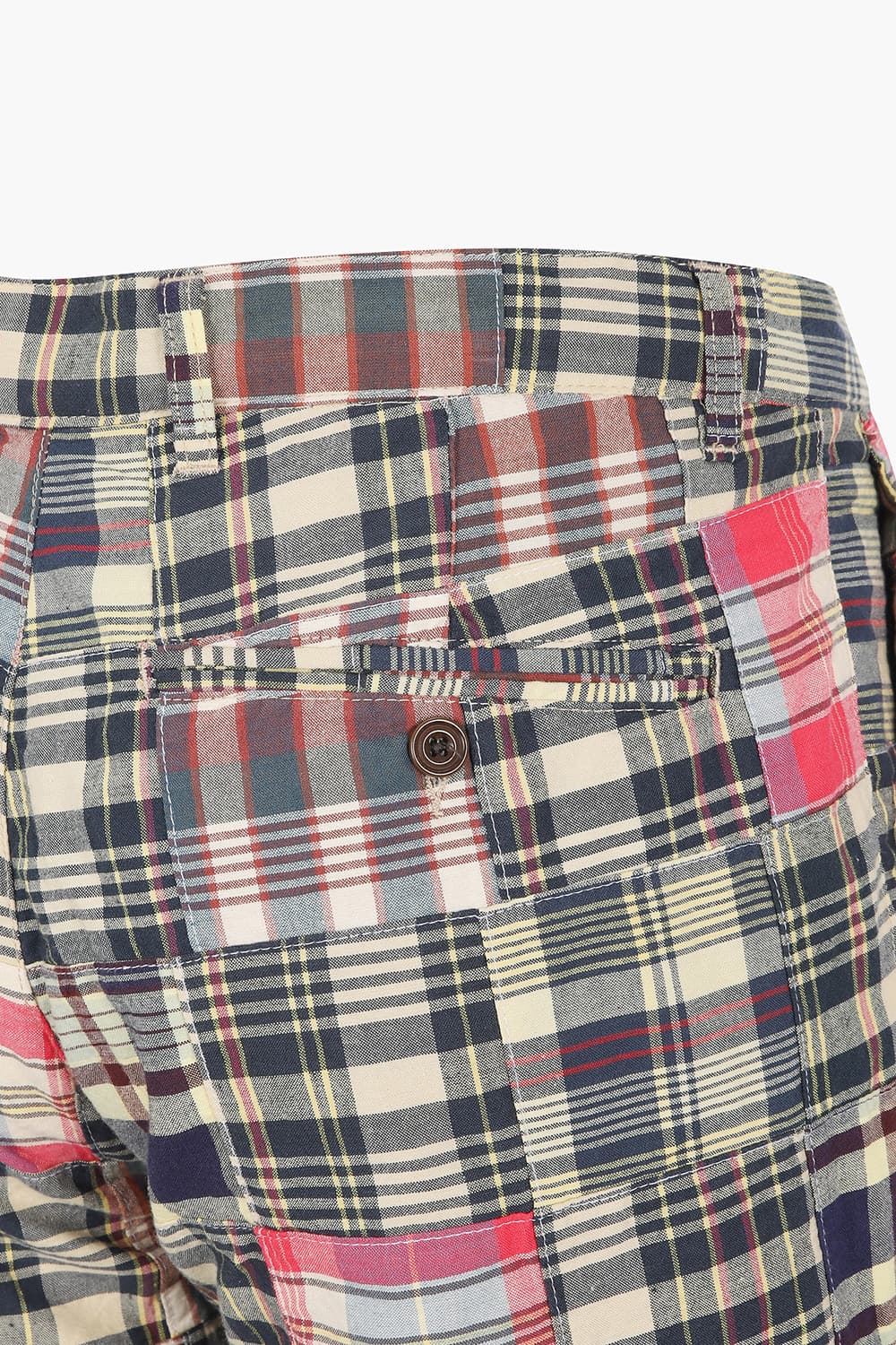 BYRON 코튼 타탄 체크 패치워크 쇼츠 BD5811401