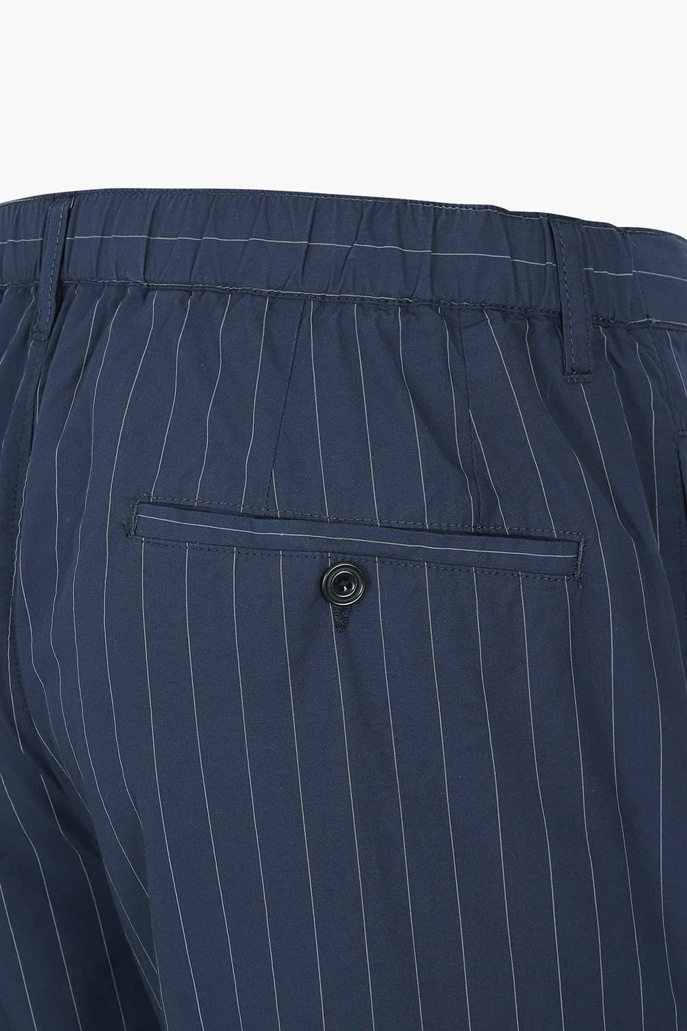 TANKER 코튼 스트라이프 드로우스트링 슬림 팬츠 BD5611701