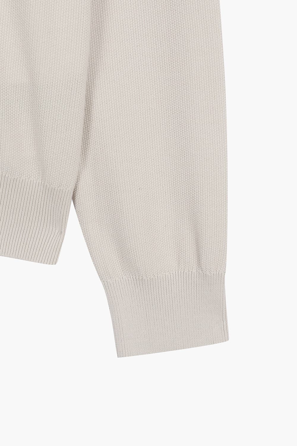 코튼 에브리데이 라운드 니트 베이지 QE5SMHTKN106Q15