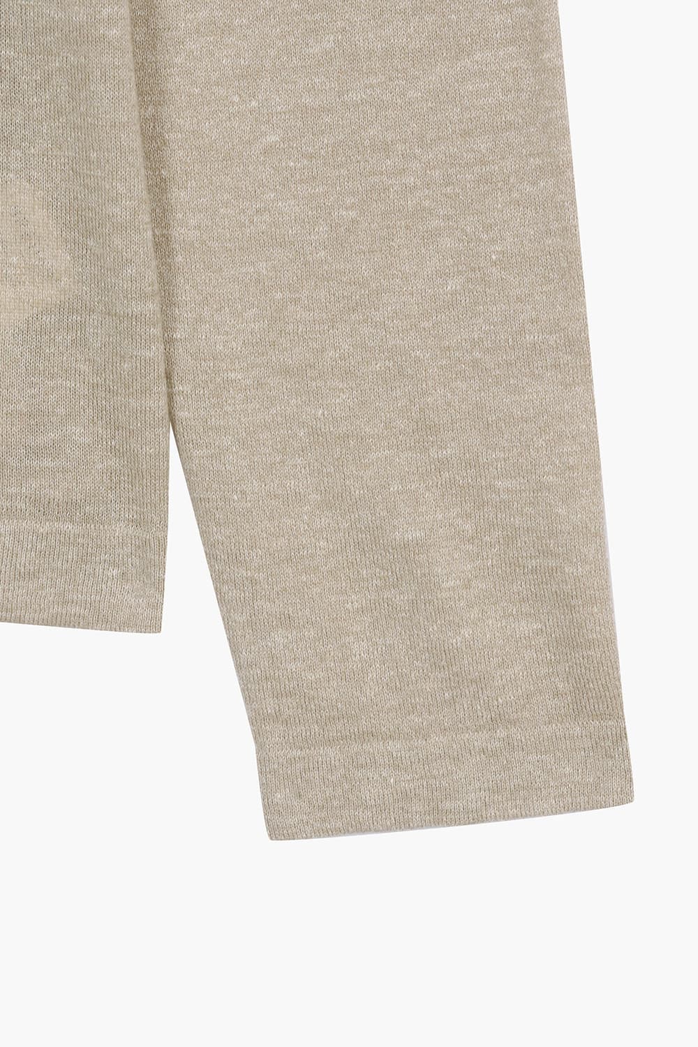 린넨 혼방 크루넥 긴소매 니트 BDP531106