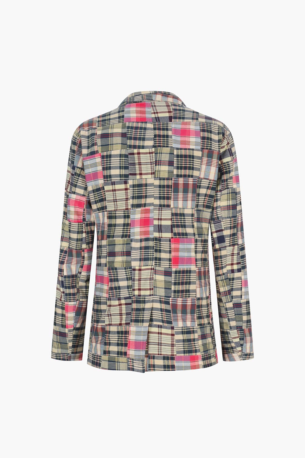 JON 코튼 타탄 체크 패치워크 테일러드 자켓 BD4811401