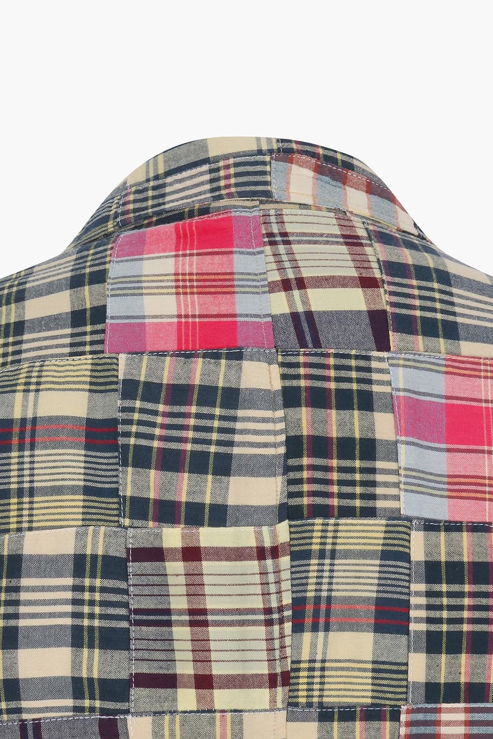 JON 코튼 타탄 체크 패치워크 테일러드 자켓 BD4811401