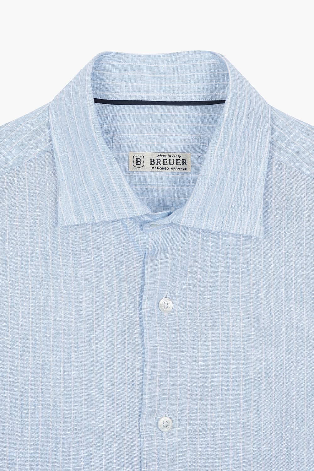 BEAULIEU 린넨 스트라이프 셔츠 BE060P540903