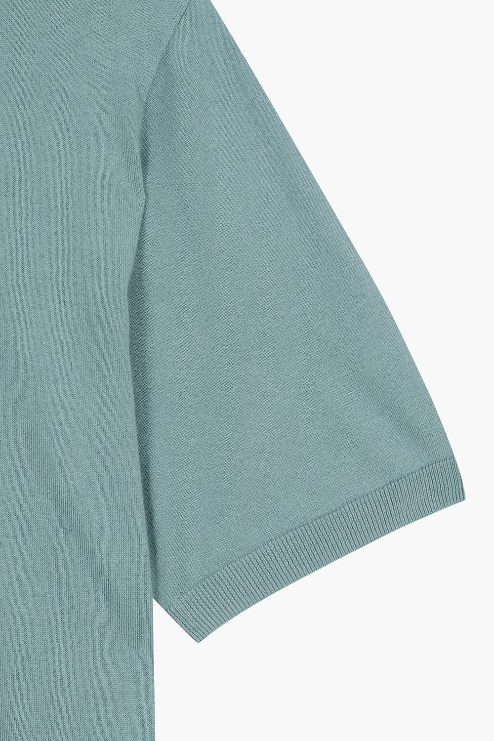 실크 혼방 폴로 반소매 니트 1223ALMASW818