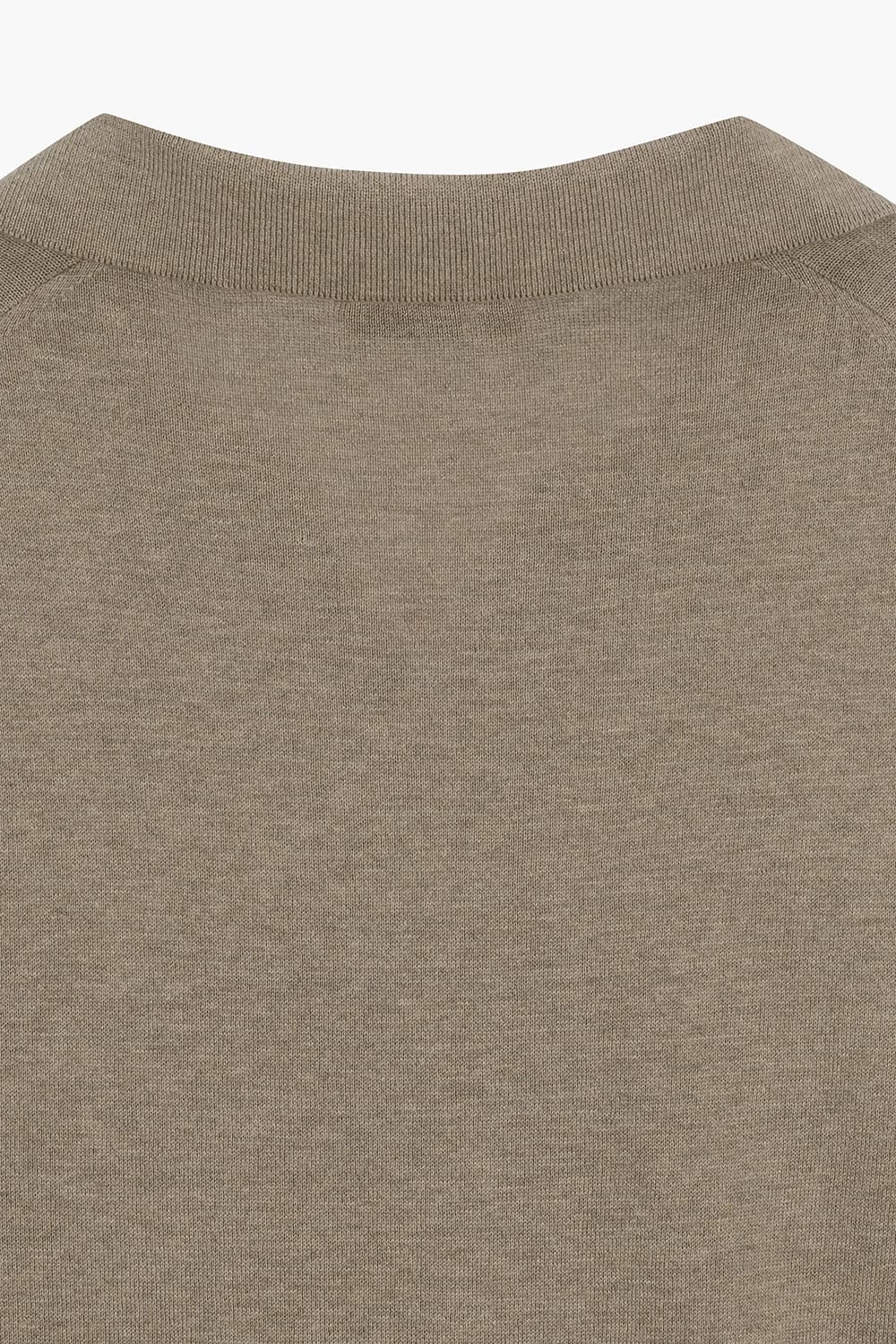 MC 실크 혼방 카라넥 반소매 니트 BPS134P555205