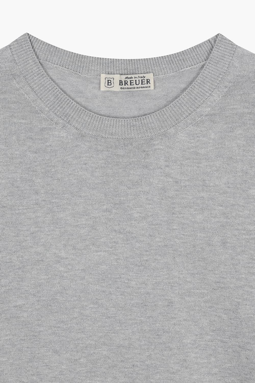 MC 실크 혼방 크루넥 반소매 니트 BPS132P555201