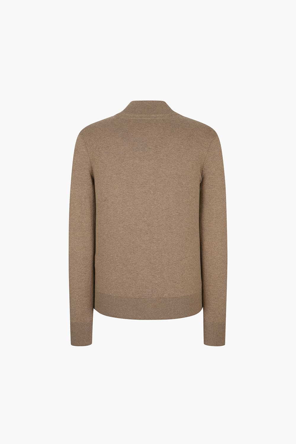 코튼 블루종 집업 긴팔 니트 브라운 RE5SMBAKN301R82