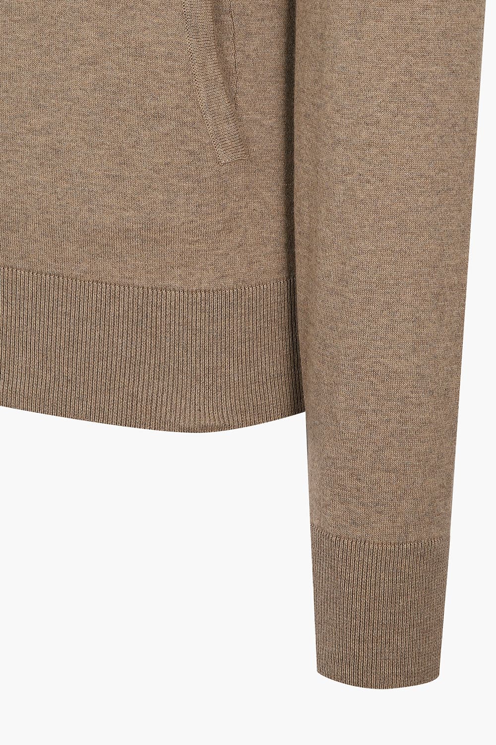 코튼 블루종 집업 긴팔 니트 브라운 RE5SMBAKN301R82