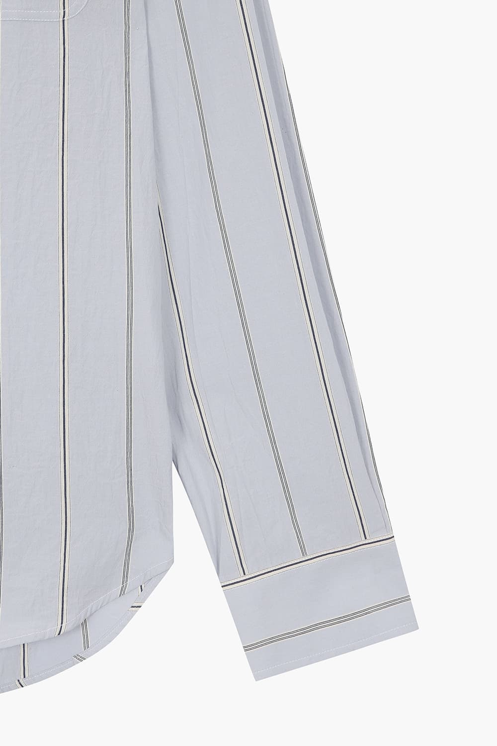 코튼 투 포켓 스트라이프 셔츠 라이트 블루 QE5SMDBSH101Q61